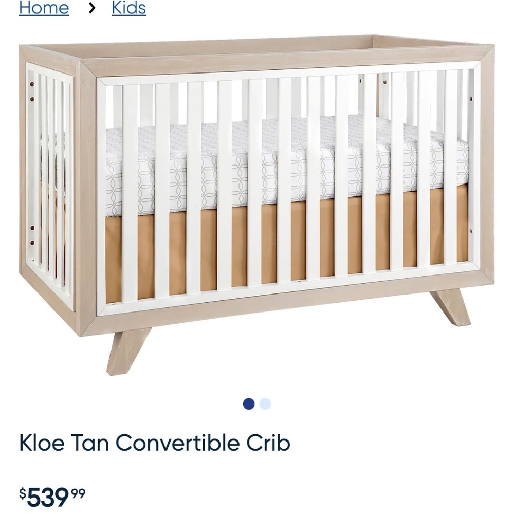 Kloe tan convertible crib